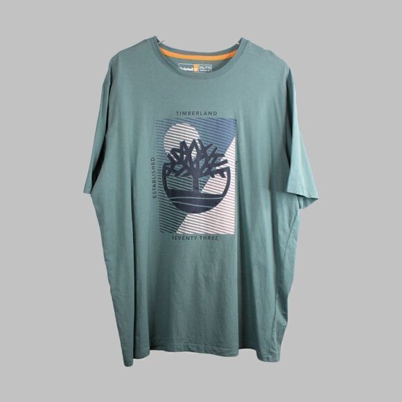 TIMBERLAND Short Sleeve T-Shirt in Olive Green Men’s Size XL - Picture 2 of 6